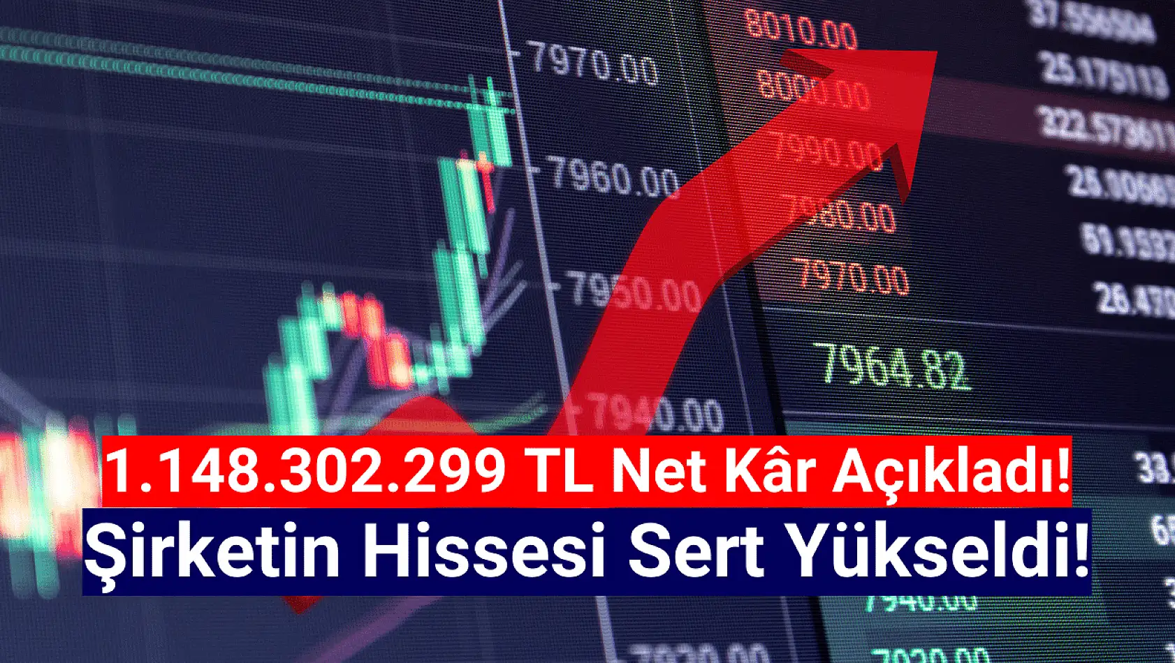 1.148.302.299 TL net kâr açıkladı! Hissesi tavana yürüdü!