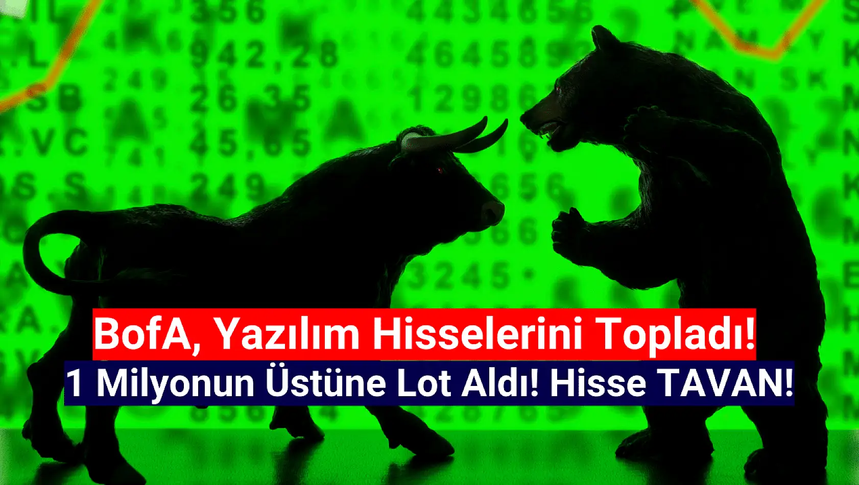 BofA 1 milyondan fazla lot aldı! Yazılım hissesi tavan!