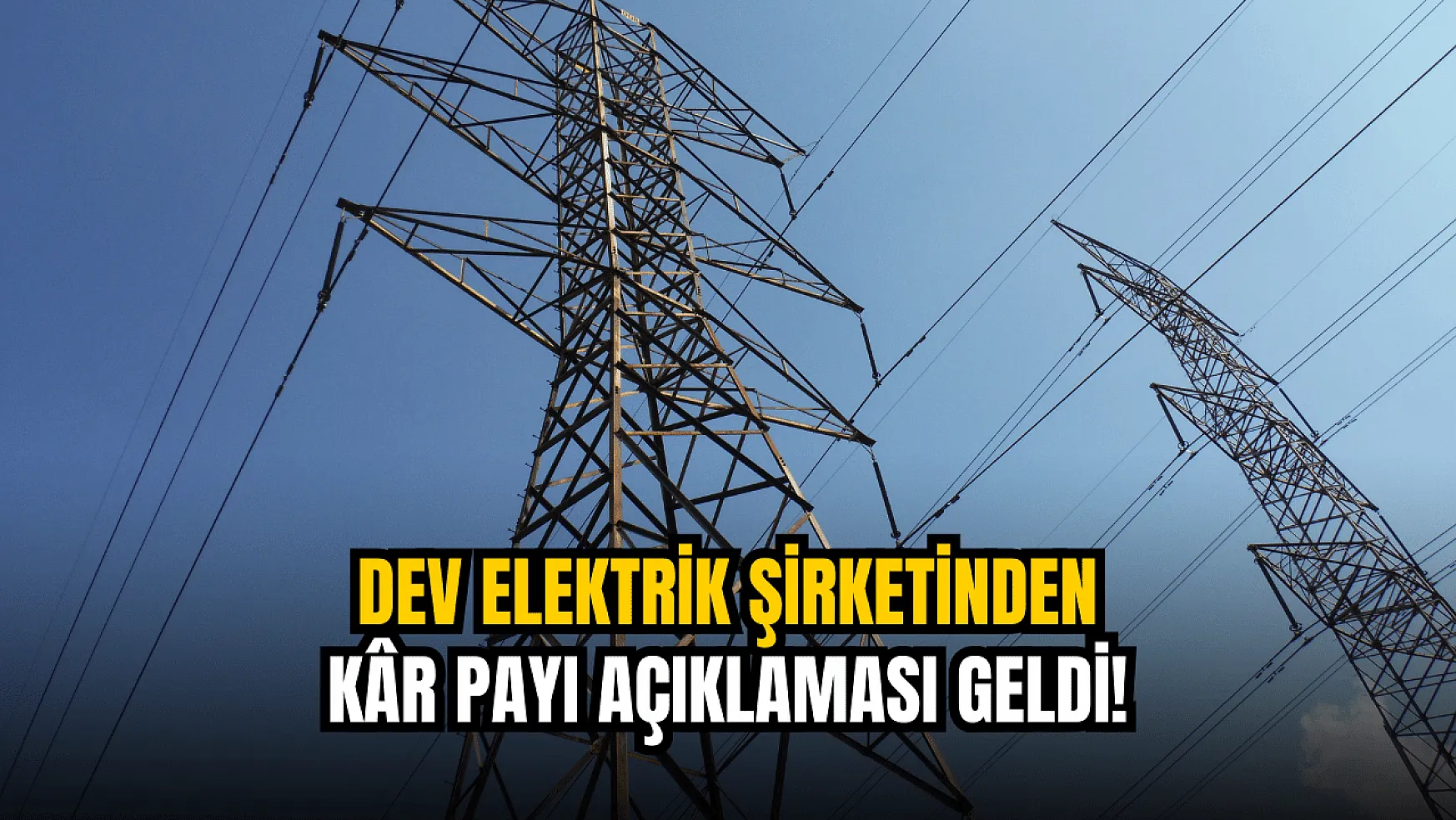 Dev elektrik şirketi, kâr payı kararını açıkladı!